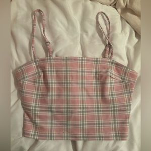 Plaid crop top